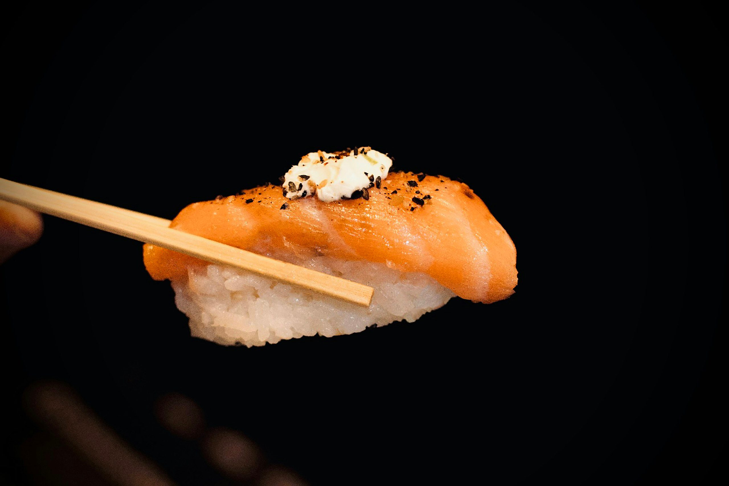 Salmon, torched to order